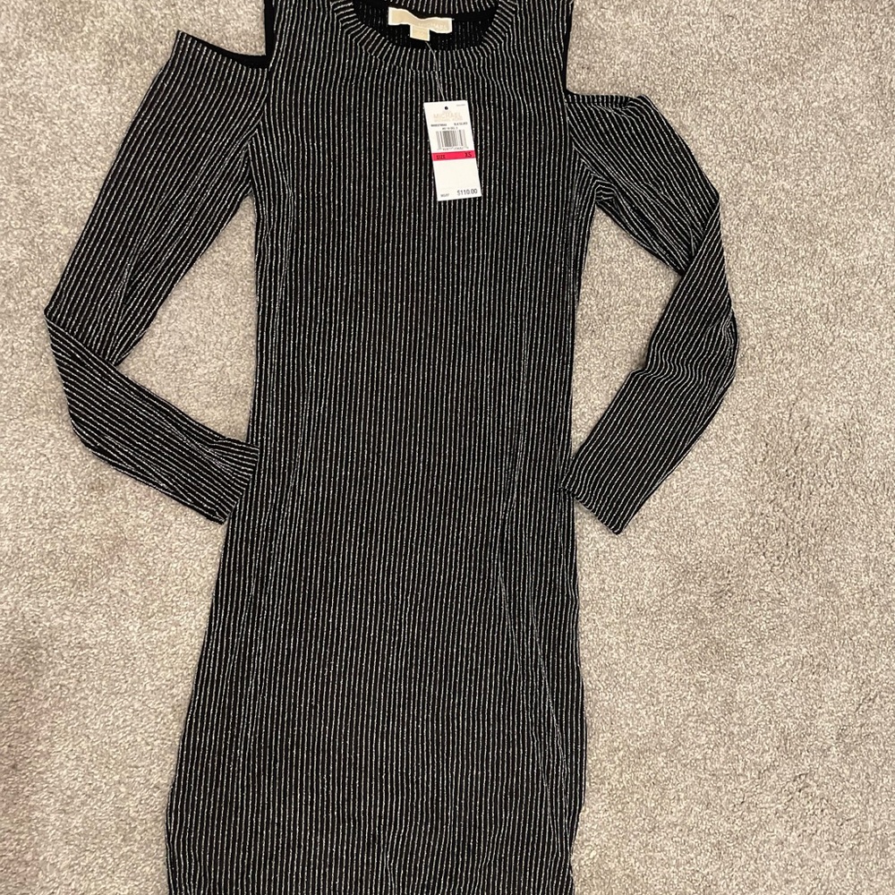 Michale Kors Sparkles all over cold shoulder dress - Picture 3 of 3